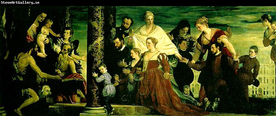 Paolo  Veronese virgin and cbild with ss